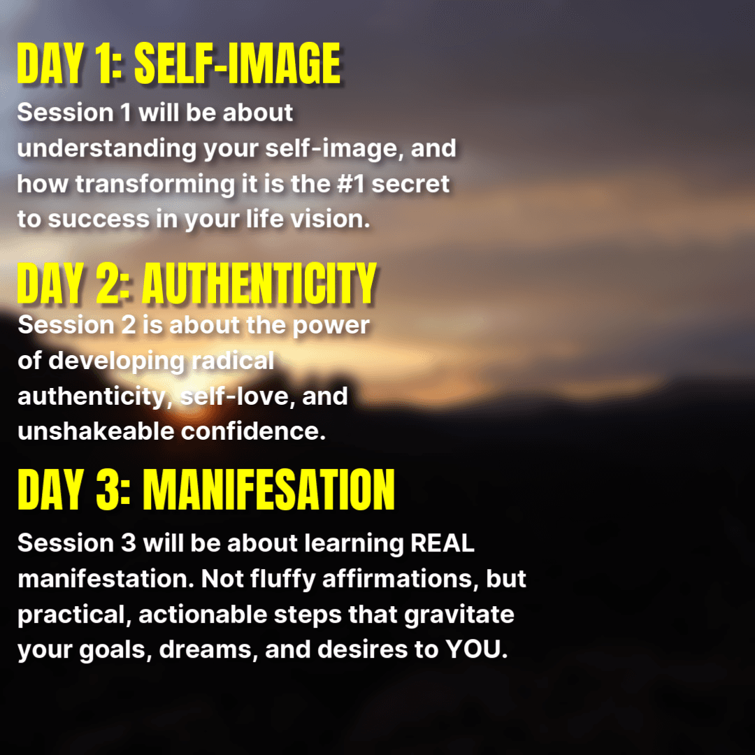 The Do Today Different Experience session breakdown
